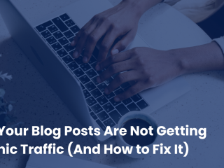 Why Your Blog Posts Are Not Getting Organic Traffic (And How to Fix It)