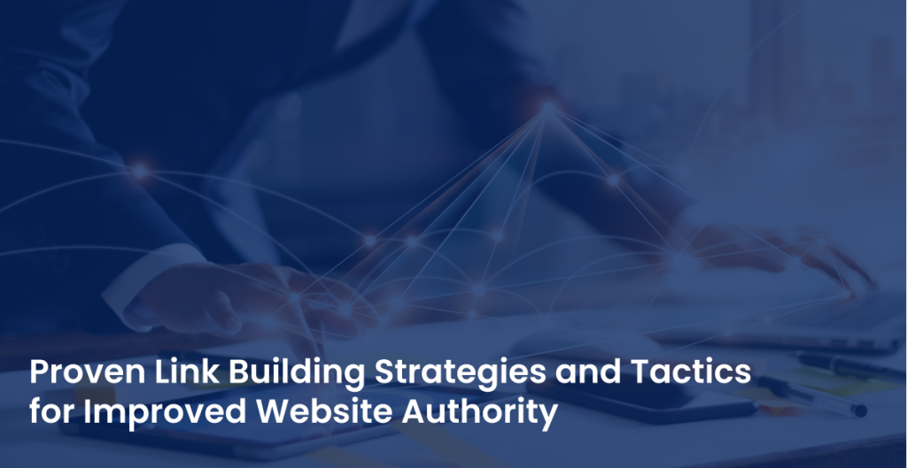 A marketing executive immersed in planning, strategizing, and optimizing link building tactics for enhanced online visibility and organic growth